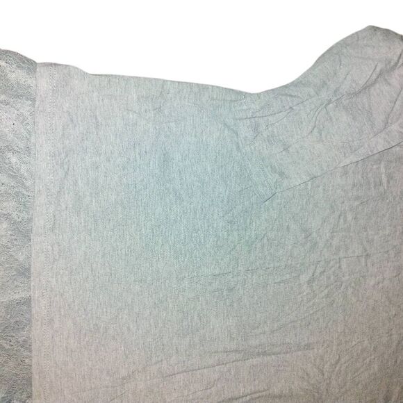 Lane Bryant Elegant Gray Lace Bottom Women's Top - Picture 9 of 11